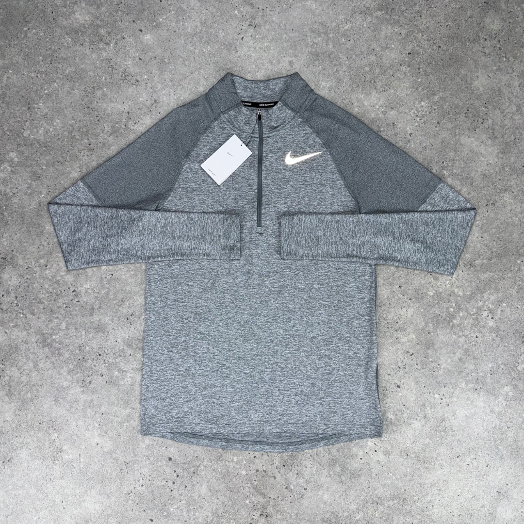 Nike 1/4 zip running top 'grey'