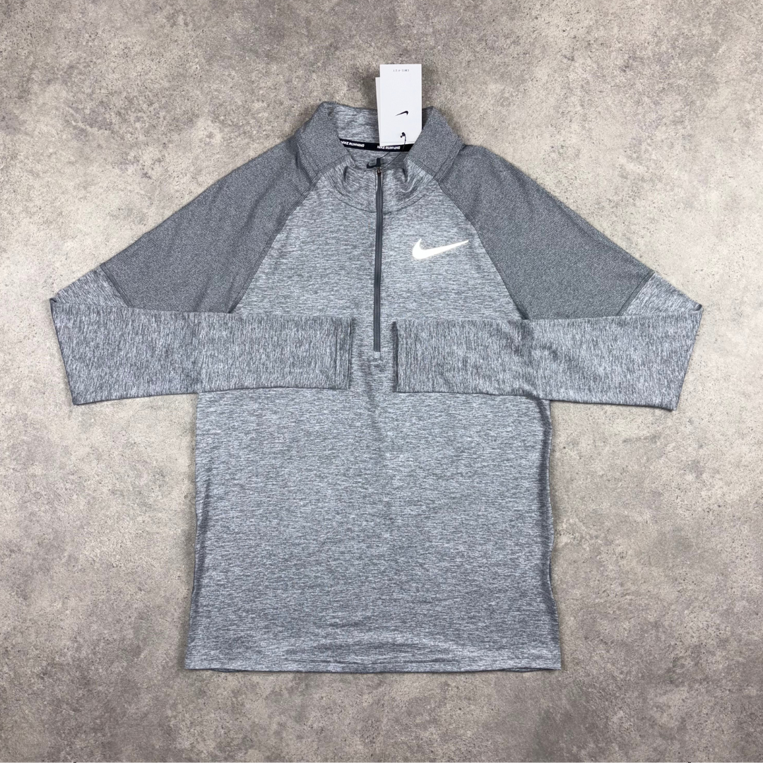 Nike 1/4 zip running top 'grey'