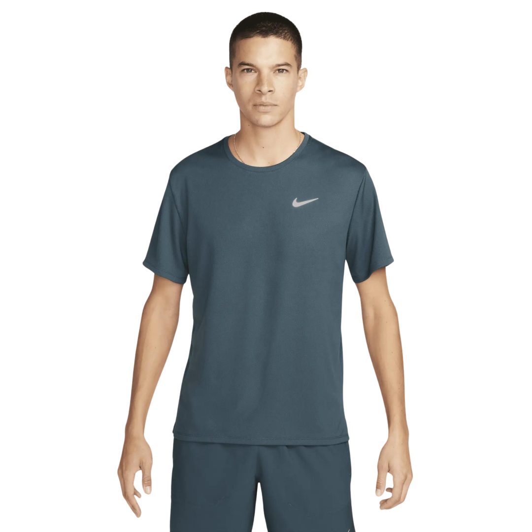 Nike uv miler t-shirt 'deep jungle'