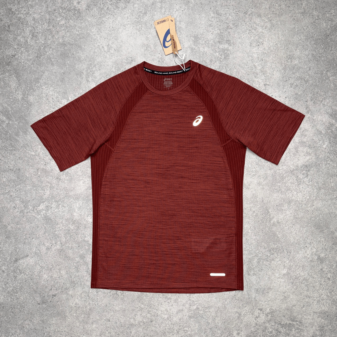 Men's ASICS Road T-Shirt 'Singed Red'