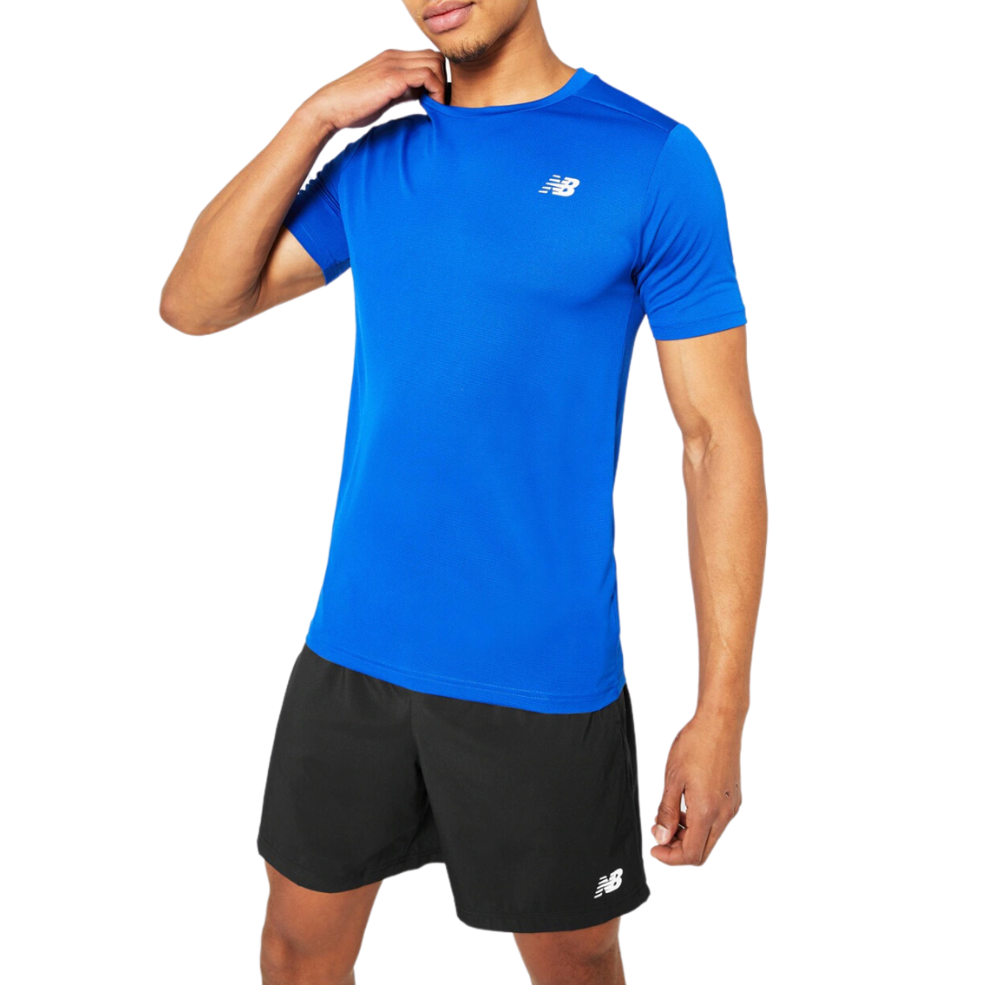 New balance core run t-shirt 'royal blue'