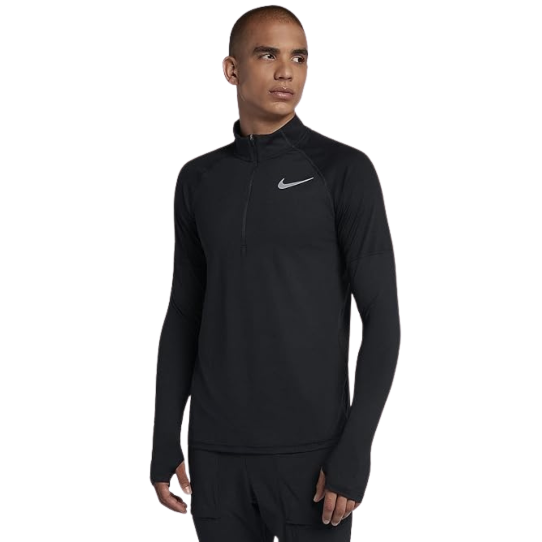 Nike 1/4 zip running top 'black'