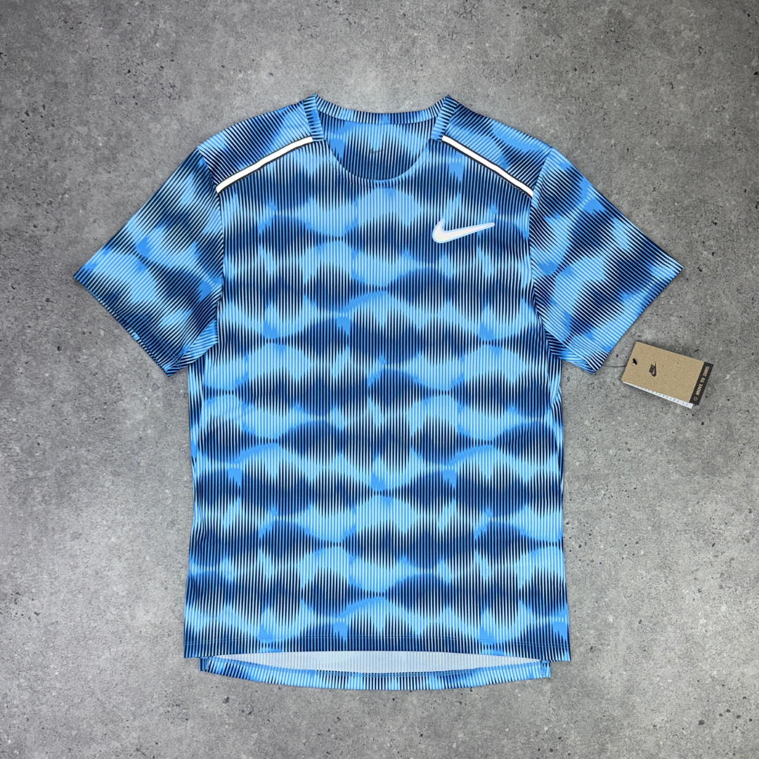 Nike graphic miler t-shirt 'university blue'