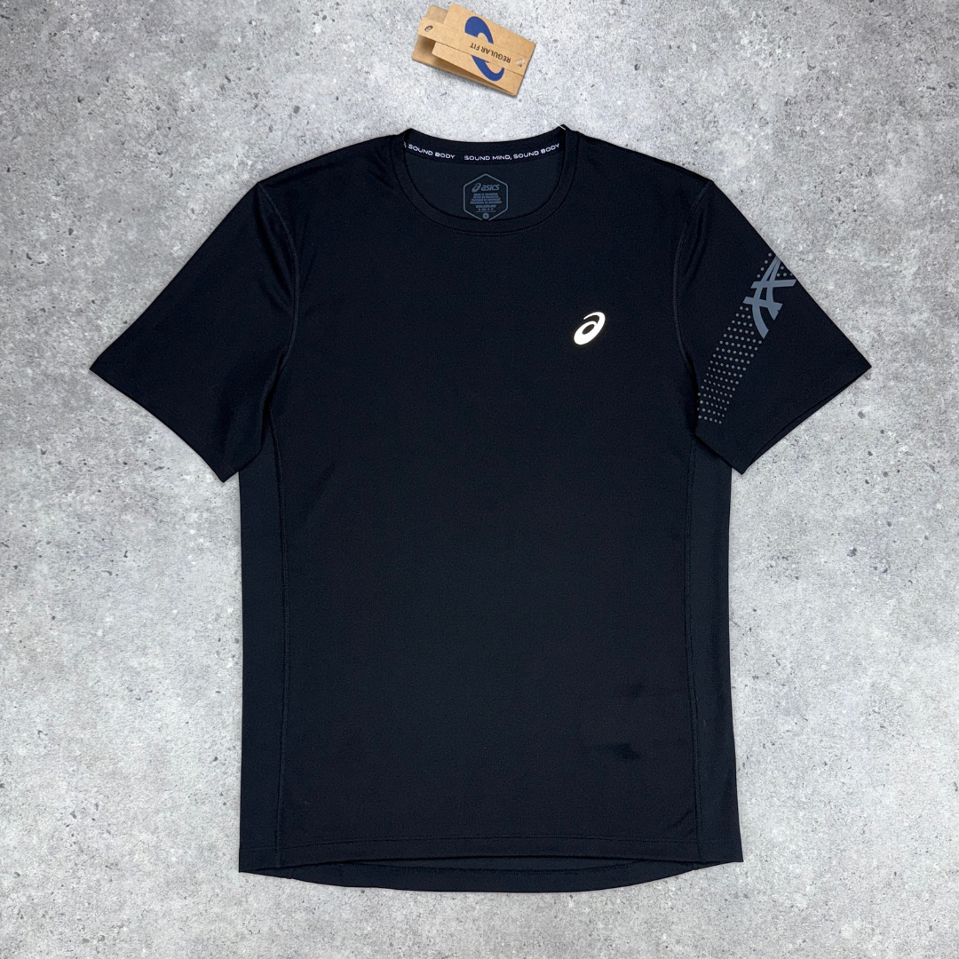 Asics icon t-shirt set 'black/grey'