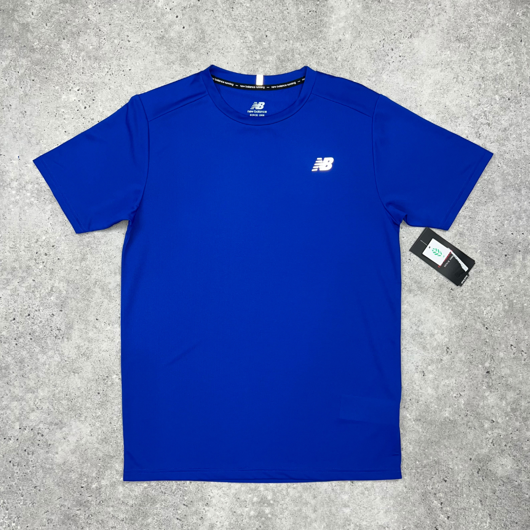 New balance core run t-shirt 'royal blue'