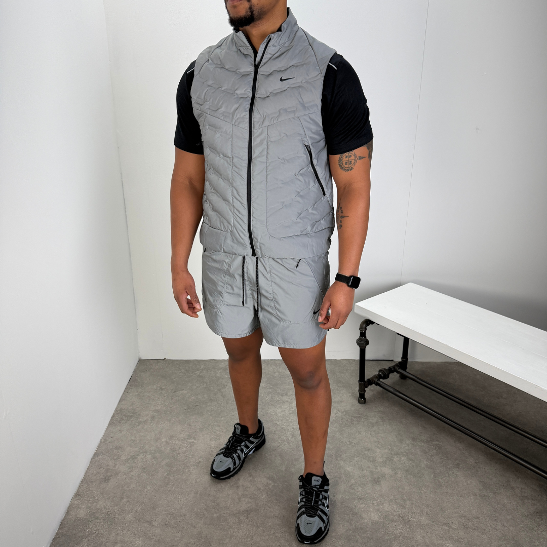 Nike run division 10cm 2in1 reflective shorts 'reflect silver'