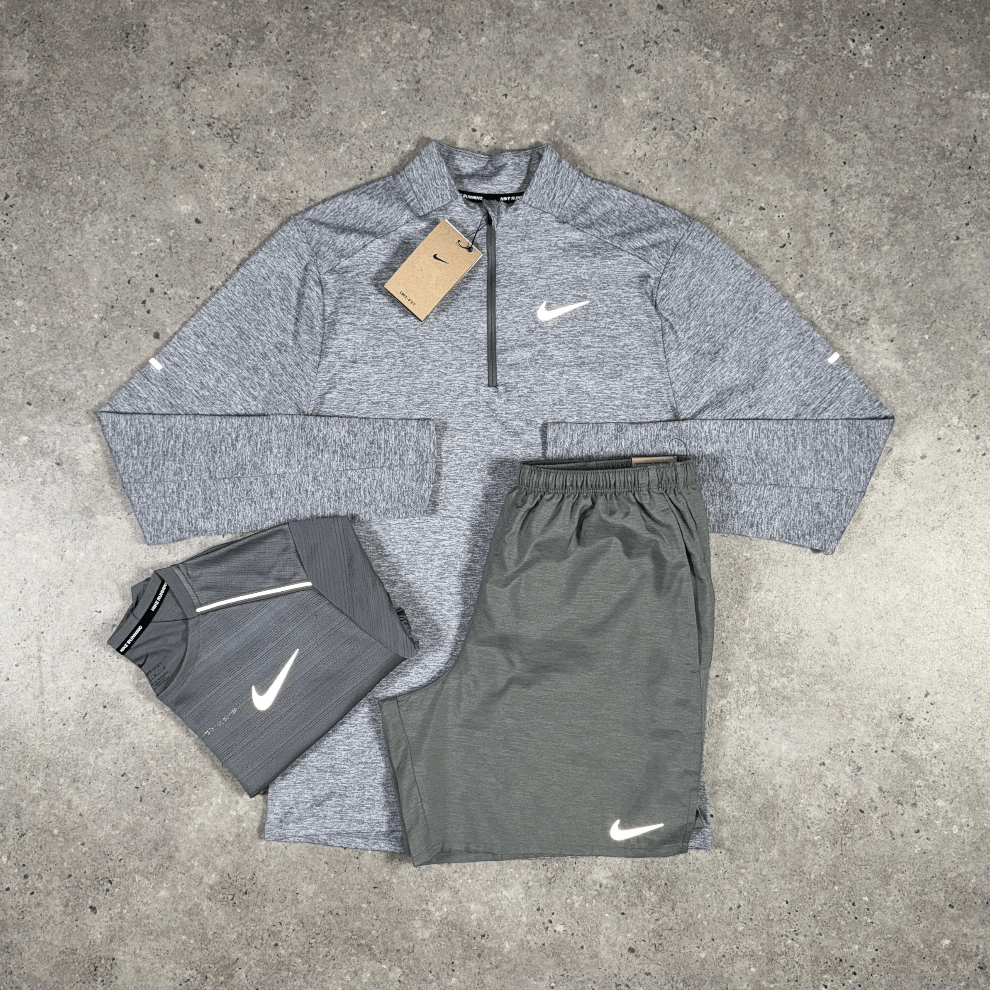 Nike element 1/4 zip 'grey'