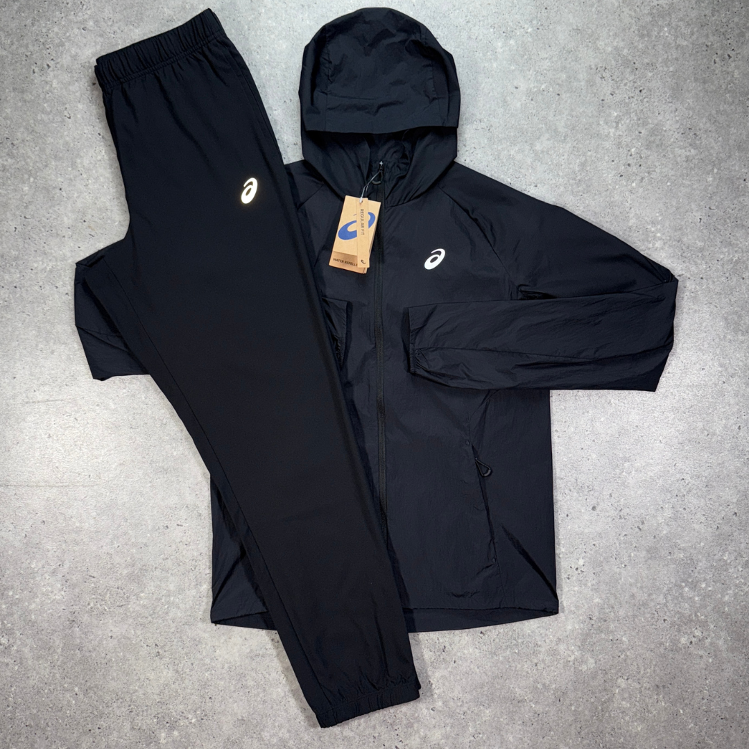 Asics core jacket pant set 'black'