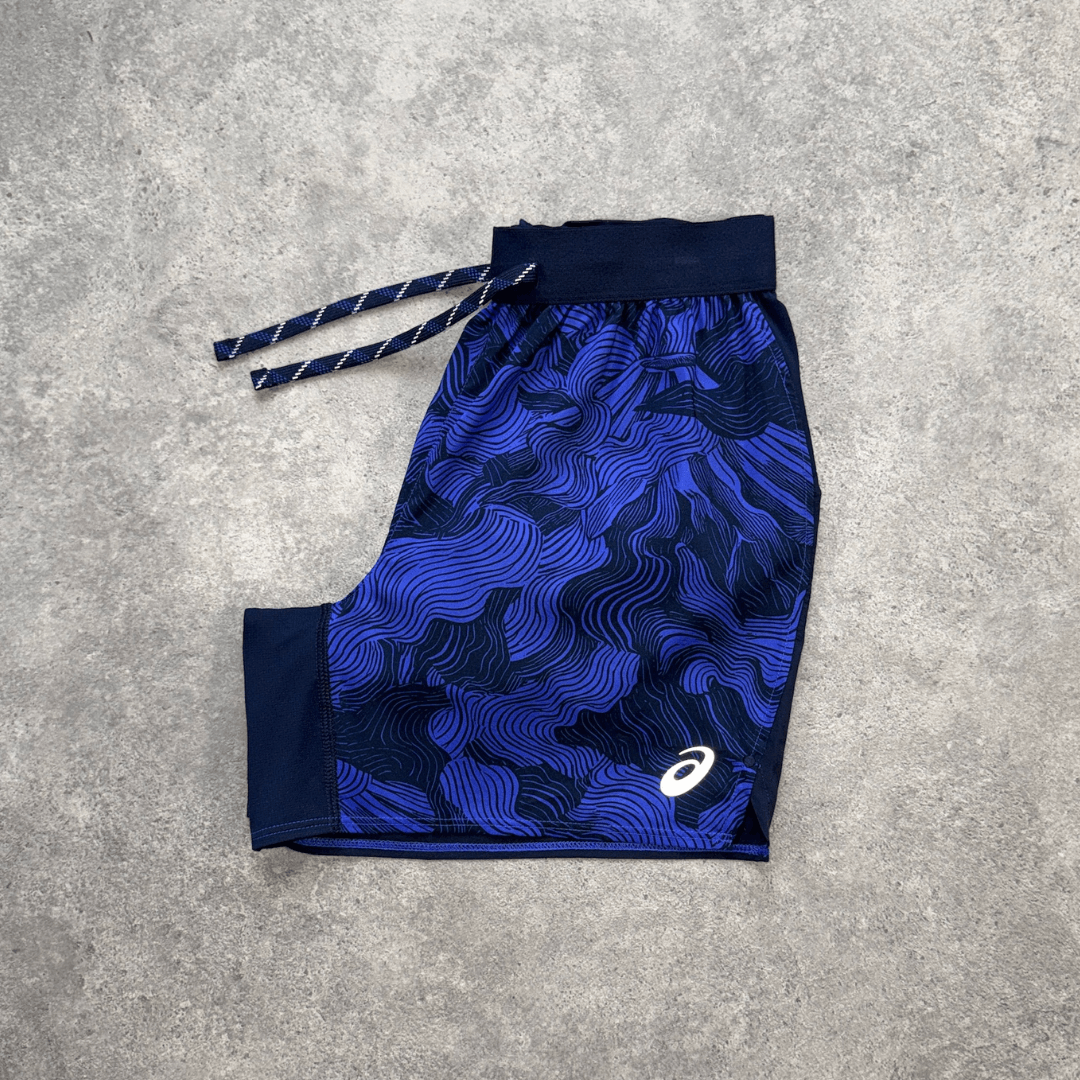 ASICS Fujitrail All Over Print Shorts 'Midnight/Cobalt Burst'