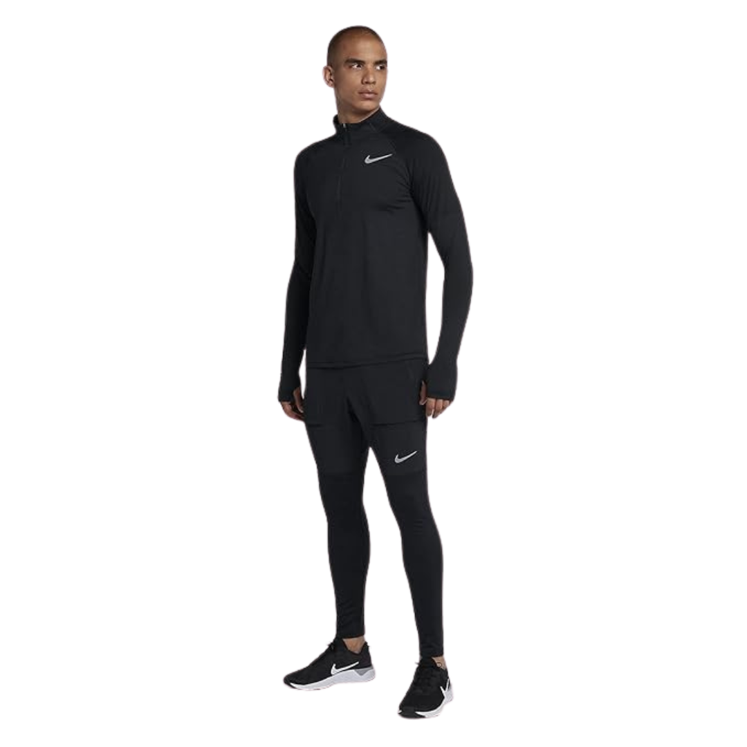 Nike 1/4 zip running top 'black'