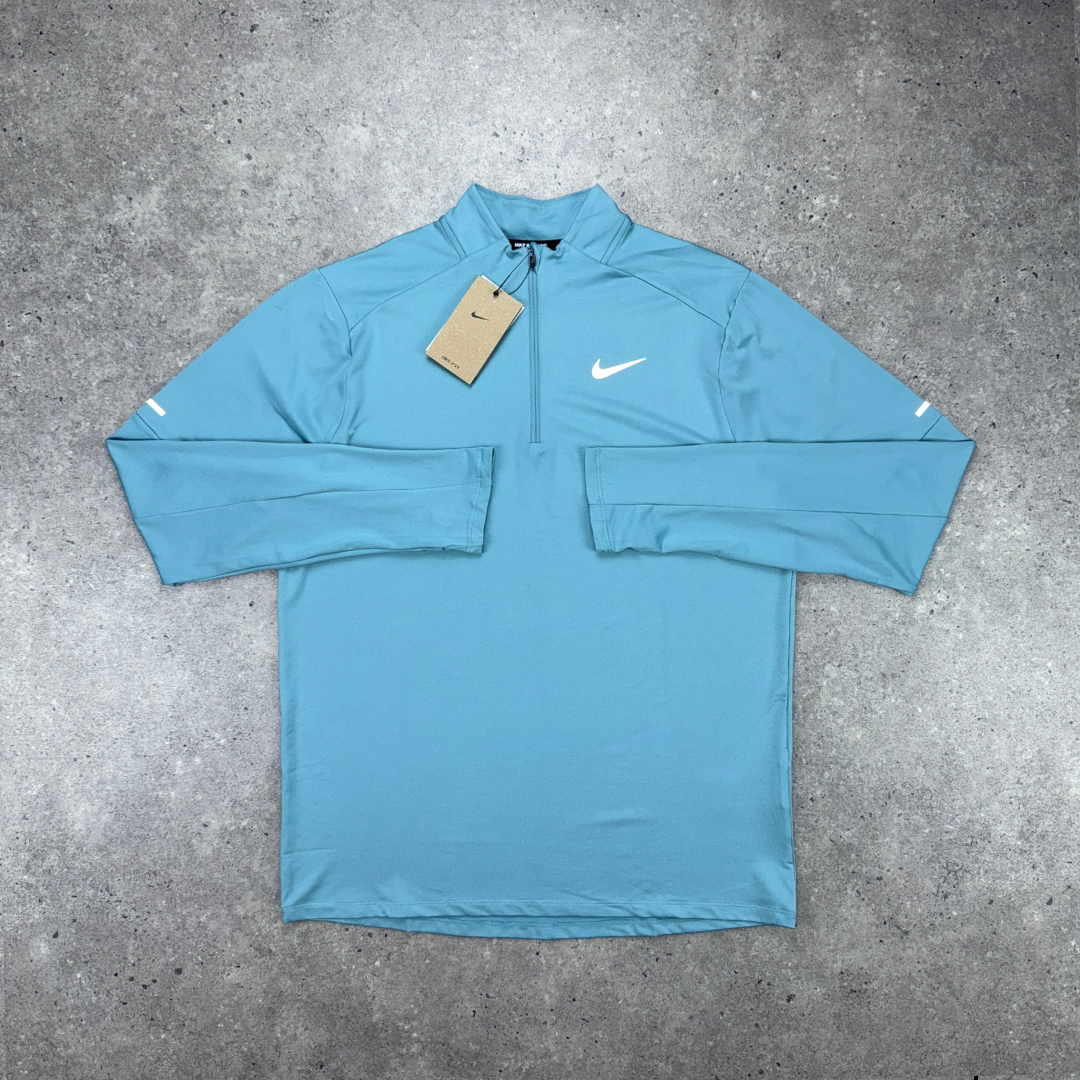 Nike element 1/4 zip 'denim turquoise'