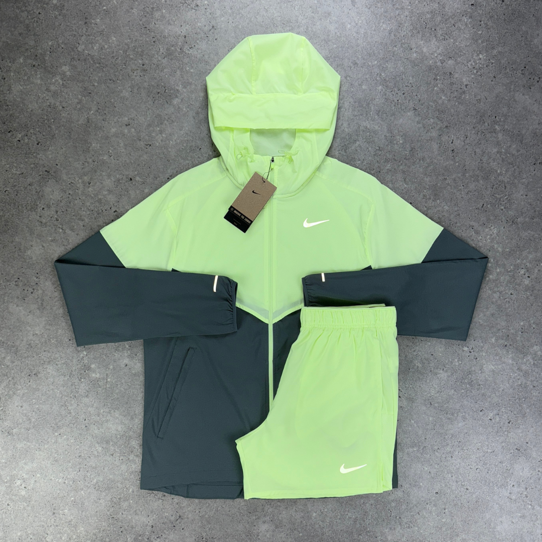 Nike windrunner 'barely volt' short set