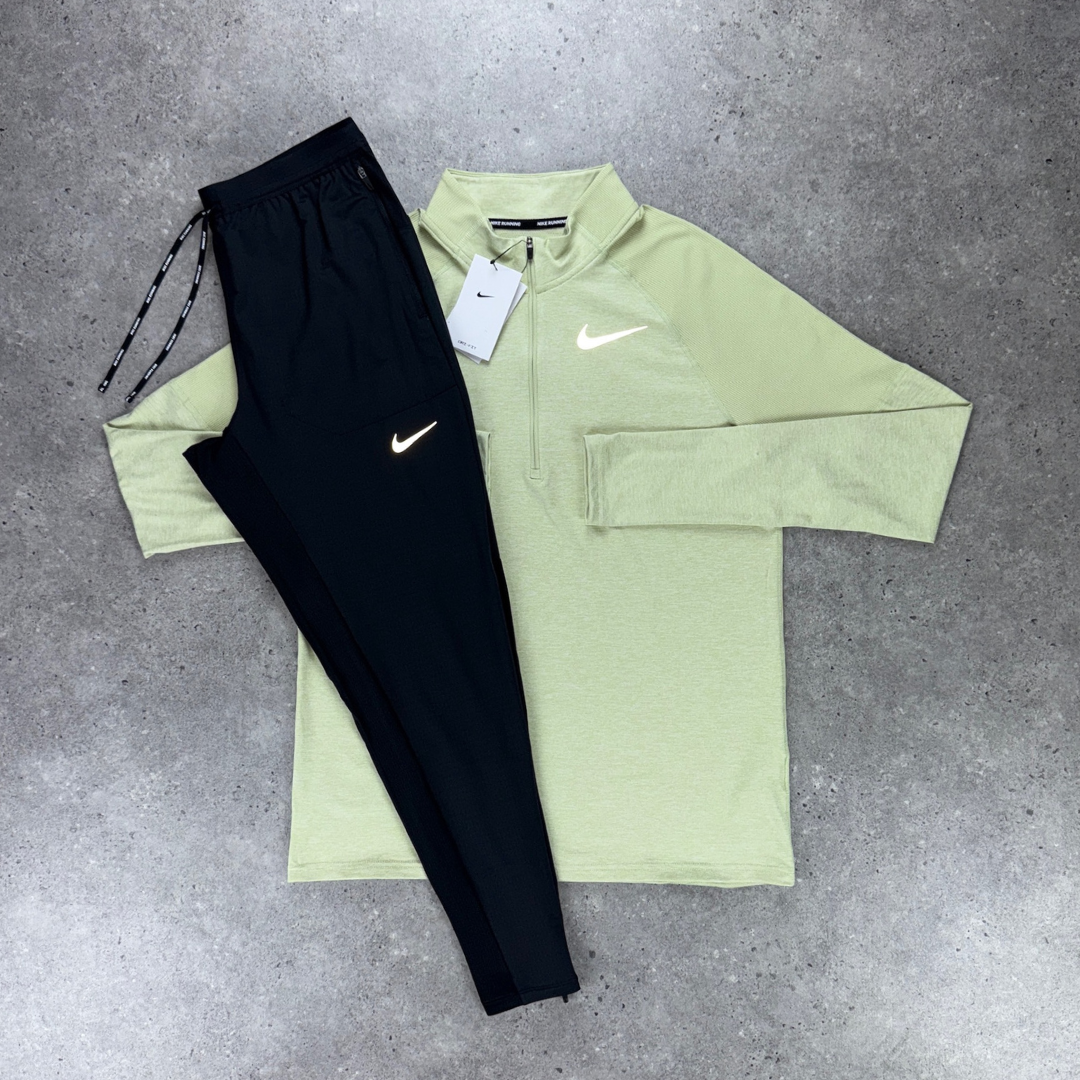 Nike 1/4 zip 'olive aura/black' set