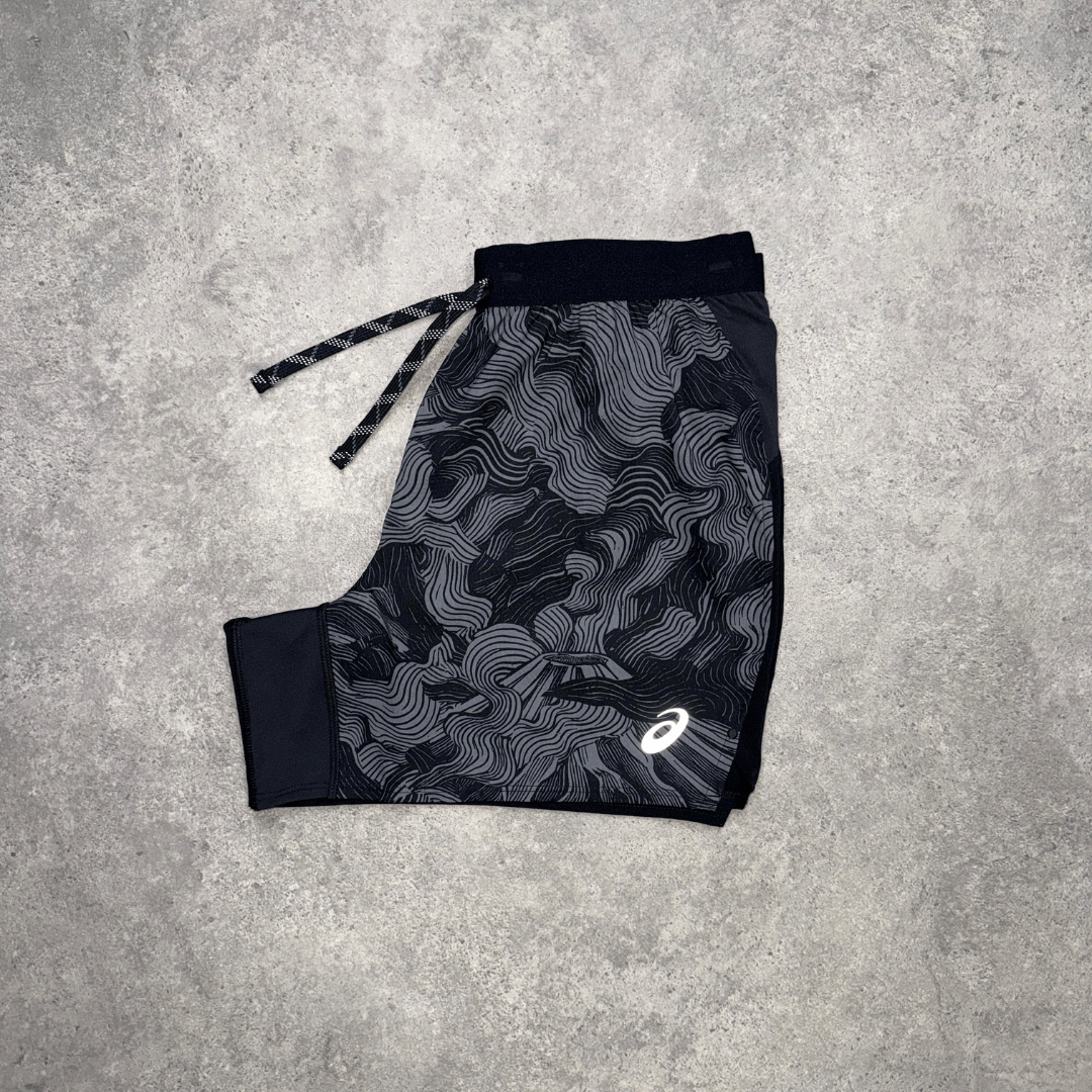 ASICS Fujitrail All Over Print Shorts Set 'Black'