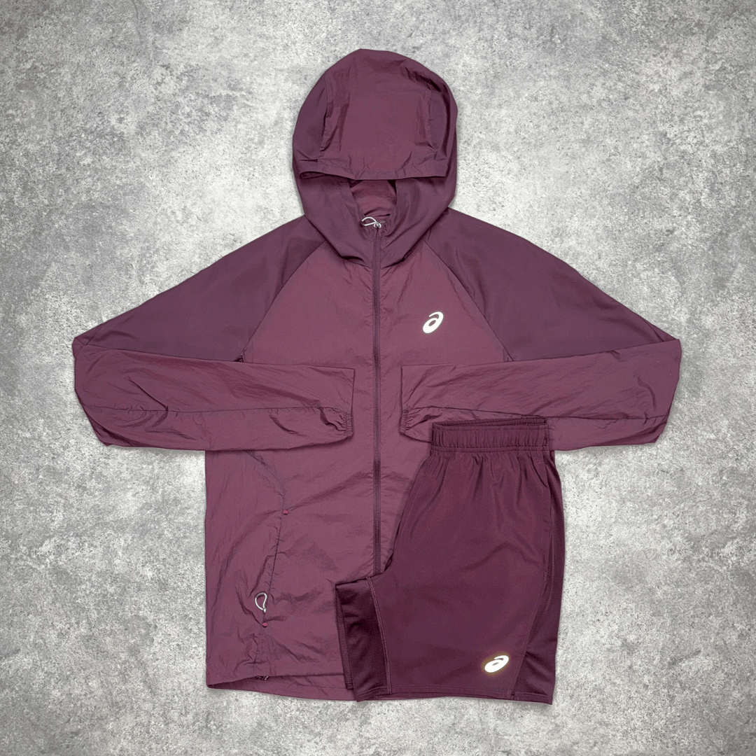ASICS Road Lightweight Core Shorts Set 'Dark Currant'