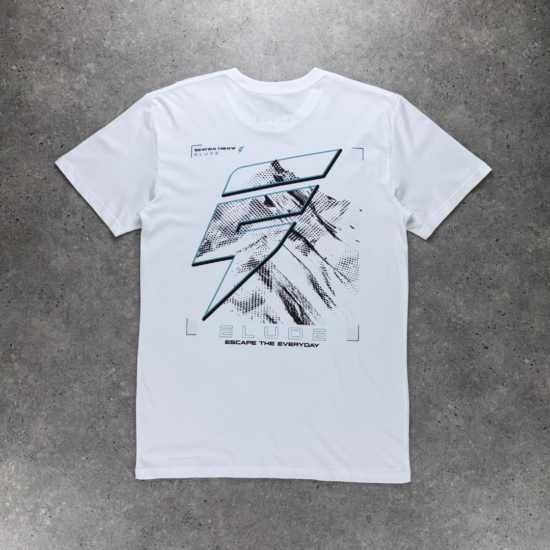 Elude MTN tee 'white/blue'