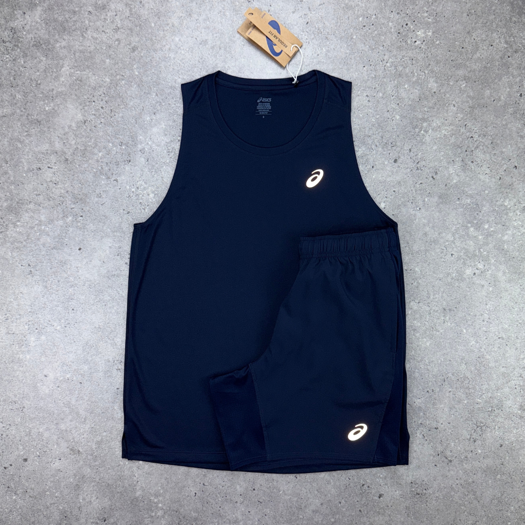 Asics vest short set 'midnight'