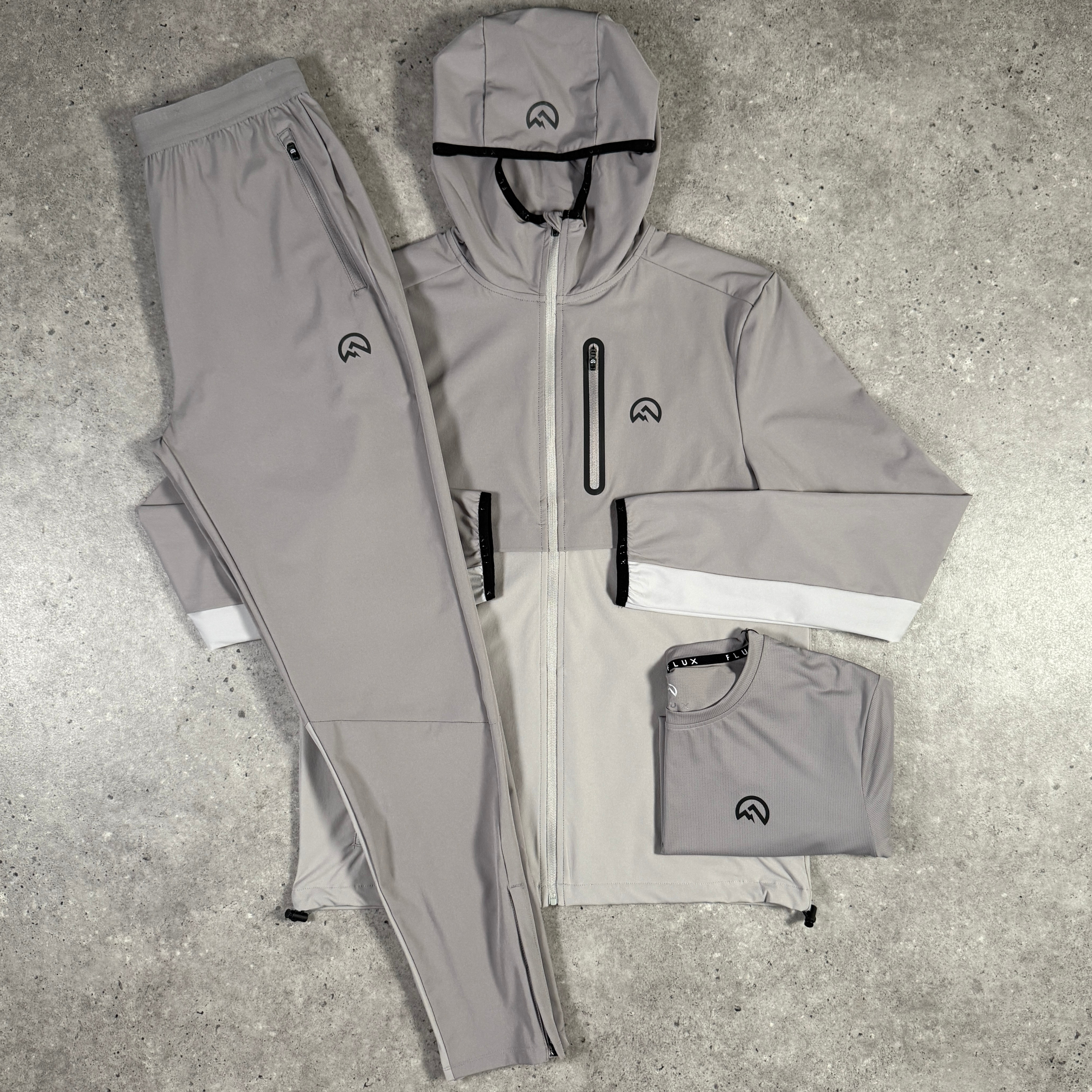 Flux versatility tracksuit tri-set 'dark concrete'