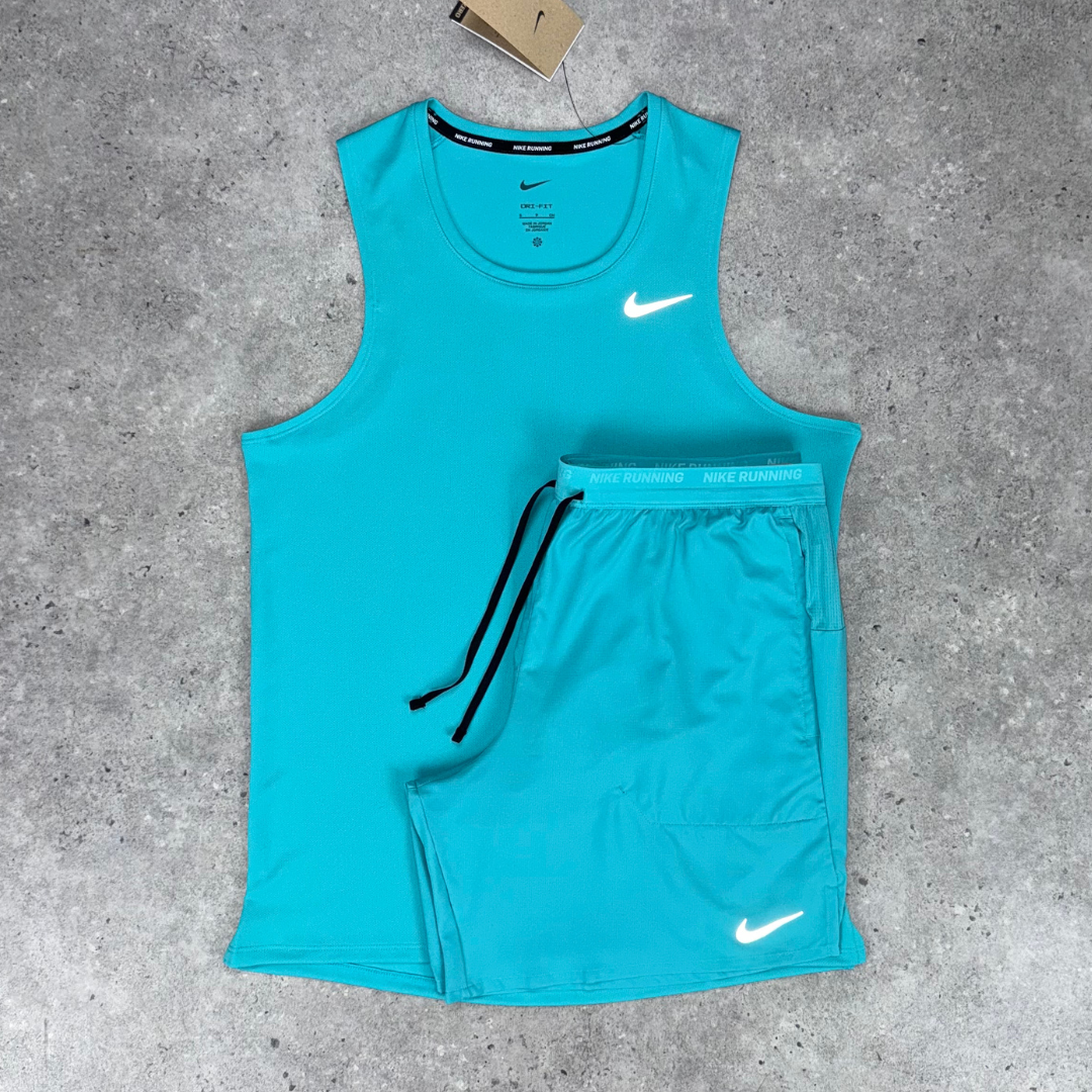 Nike miler vest short set 'dusty cactus'