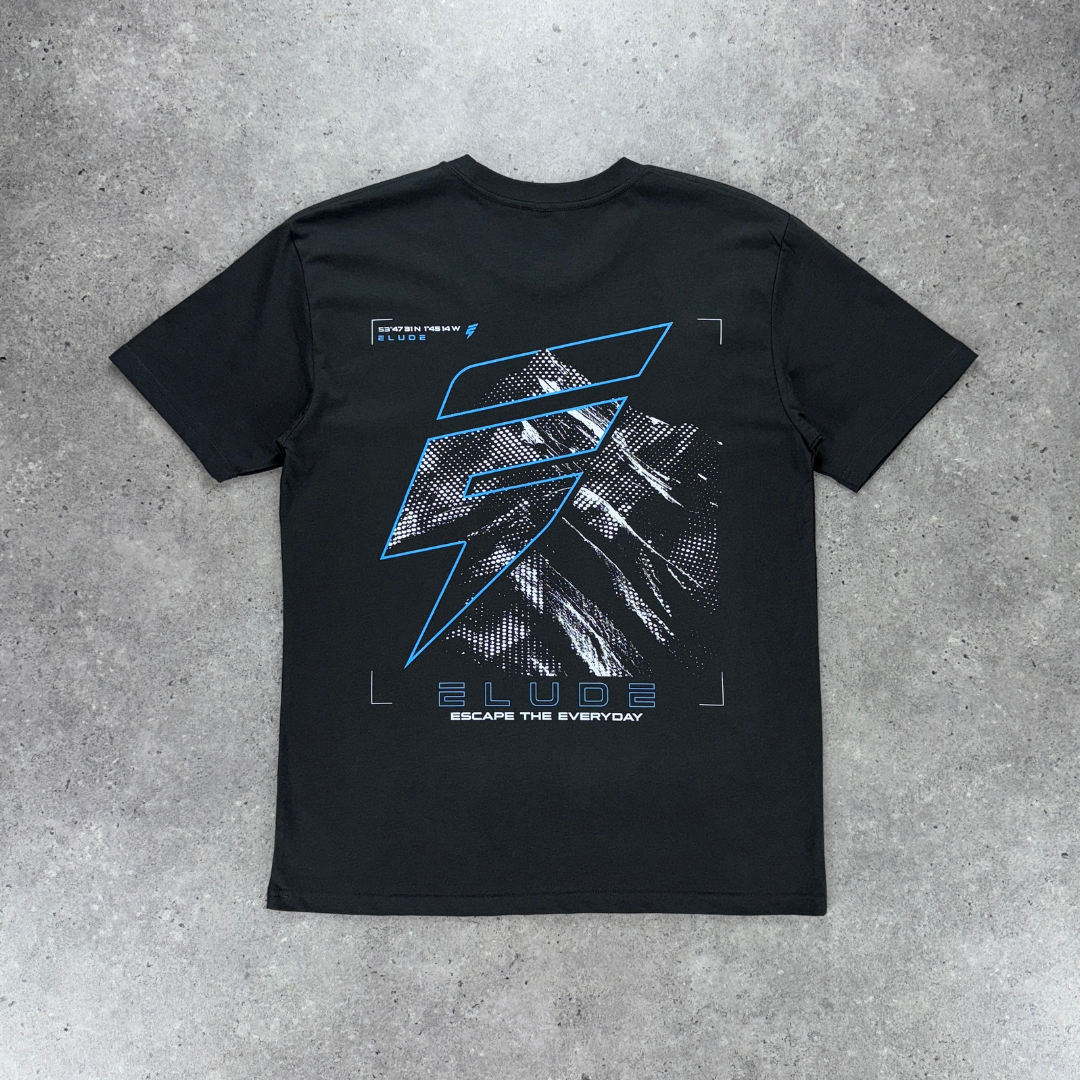 Elude MTN tee 'coal/blue'