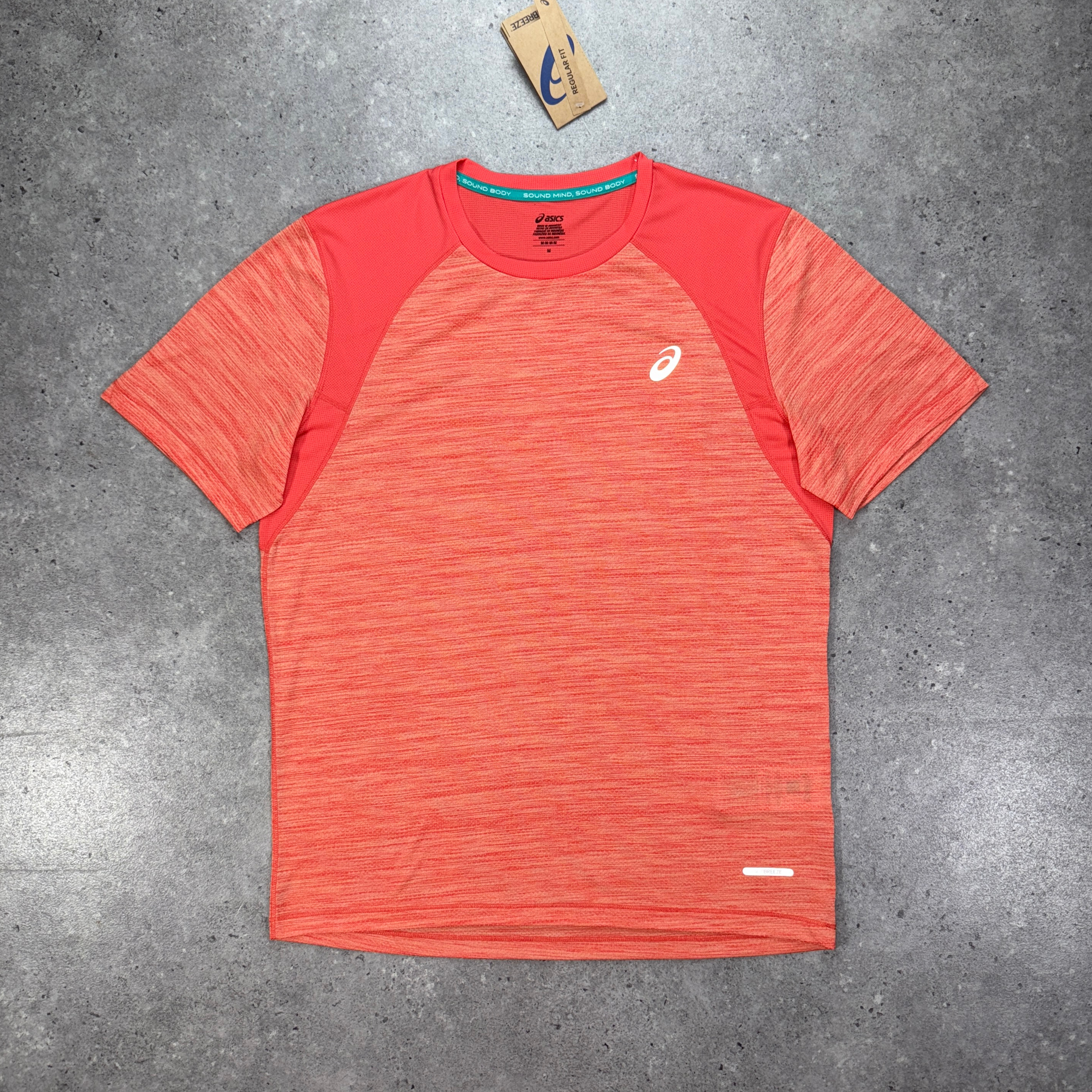 Asics road t-shirt 'coral'