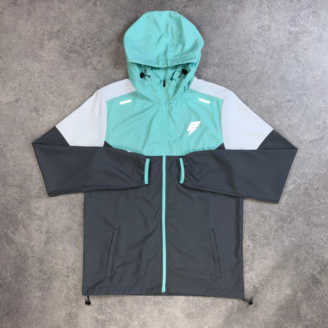 Elude vent windrunner 'grey/mint'