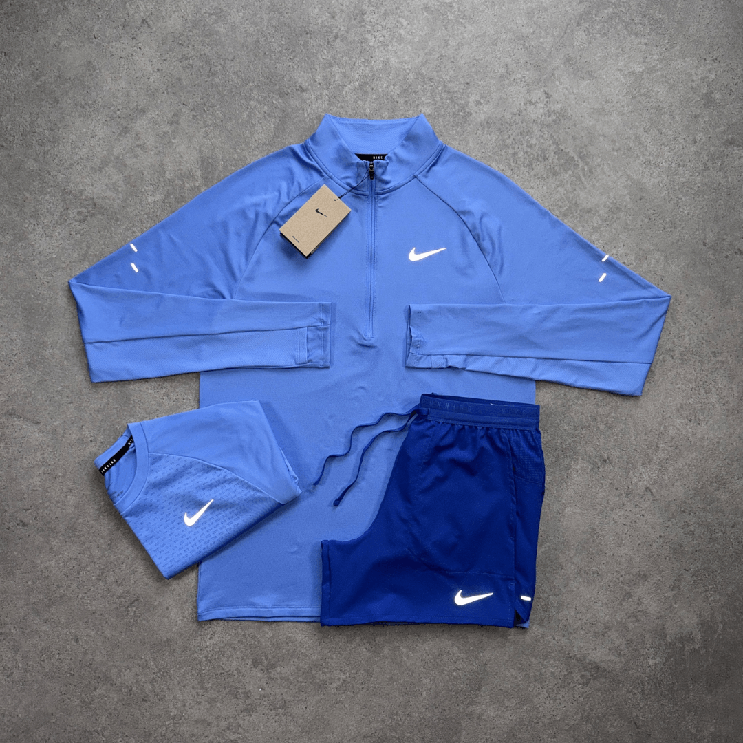 Nike Stride 1/4 Zip Running Top 'Royal Pulse'