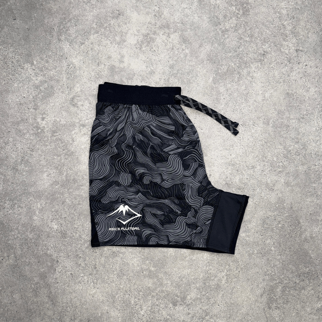 ASICS Fujitrail All Over Print Shorts Set 'Black'