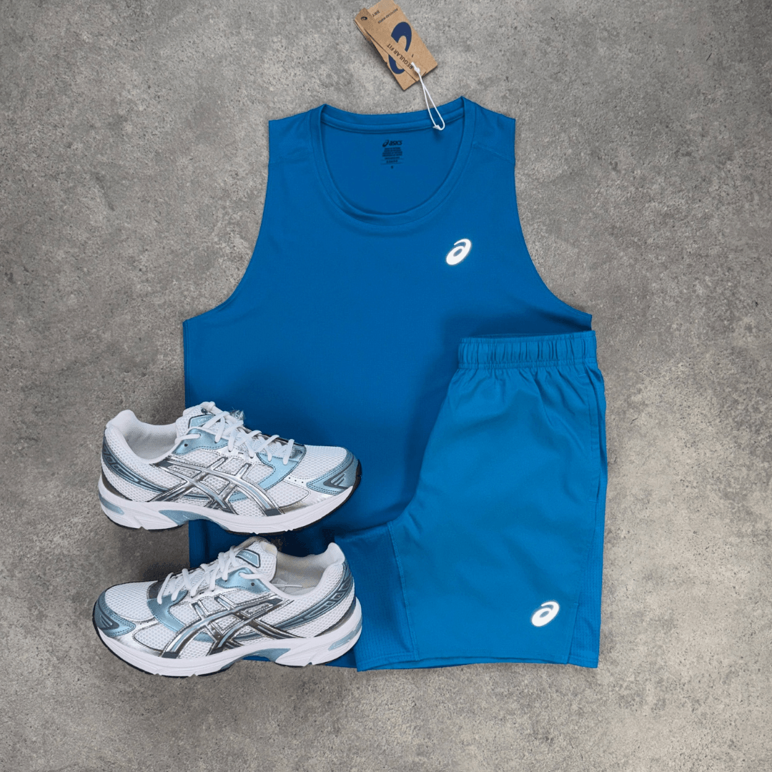 Men's ASICS Core Vest Gel-1130 Tri-Set 'Aegan Blue/White Shark Skin'