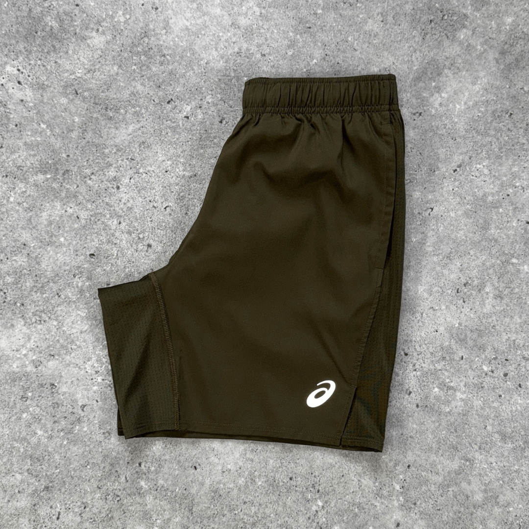 Asics performance run short 18cm 'brownstone'