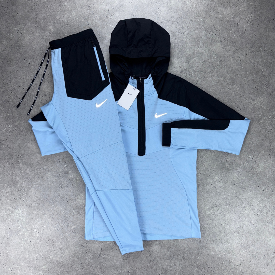 Nike 1/4 zip performance set 'blue'