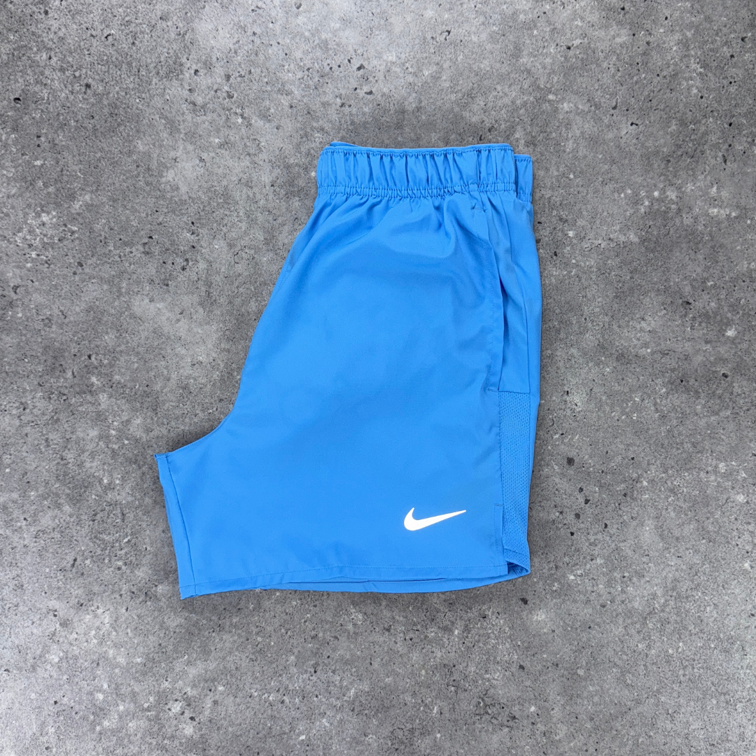 Nike windrunner uv miler challenger short tri-set 'universty blue/grey'