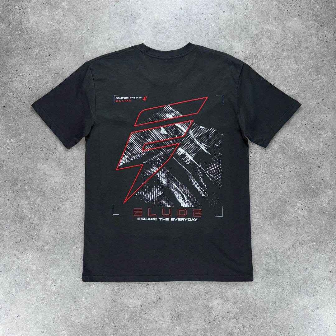 Elude MTN tee 'coal/red'