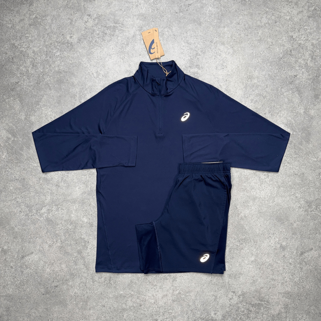Men's ASICS Core 1/4 Zip Set 'Midnight'