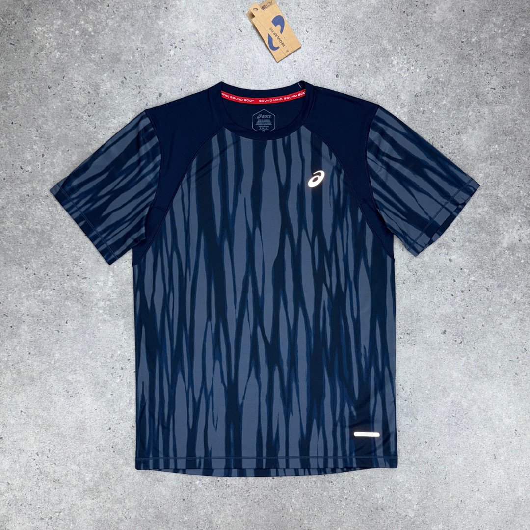 Asics printed t-shirt set 'navy'