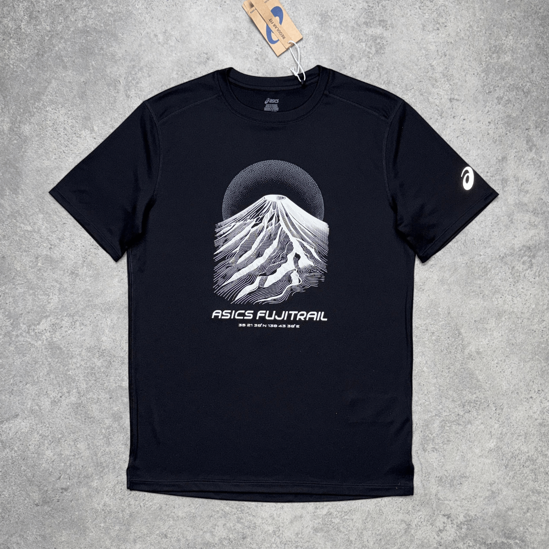 Men's ASICS Fujitrail Logo T-Shirt 'Black/White'
