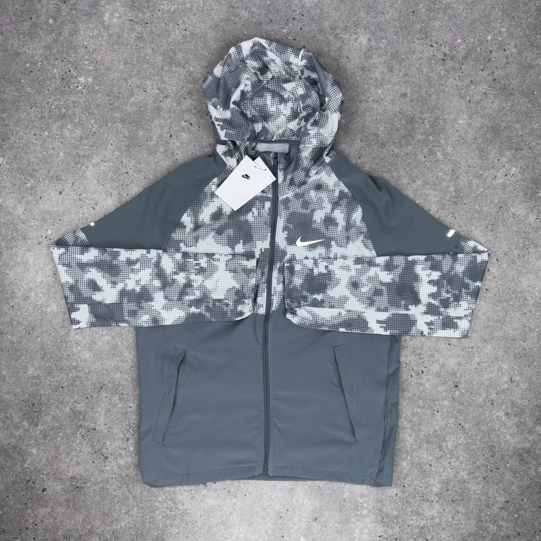 Nike graphic repel miler jacket 'mixed grey'