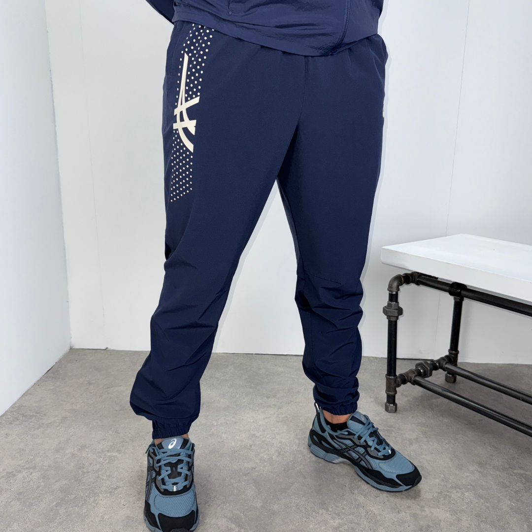 Asics road lightweight icon pants set 'midnight'