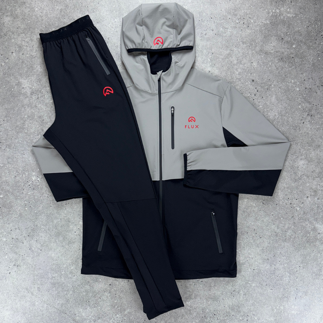 Flux Versatility Tracksuit Set 'Black/Red/Grey'