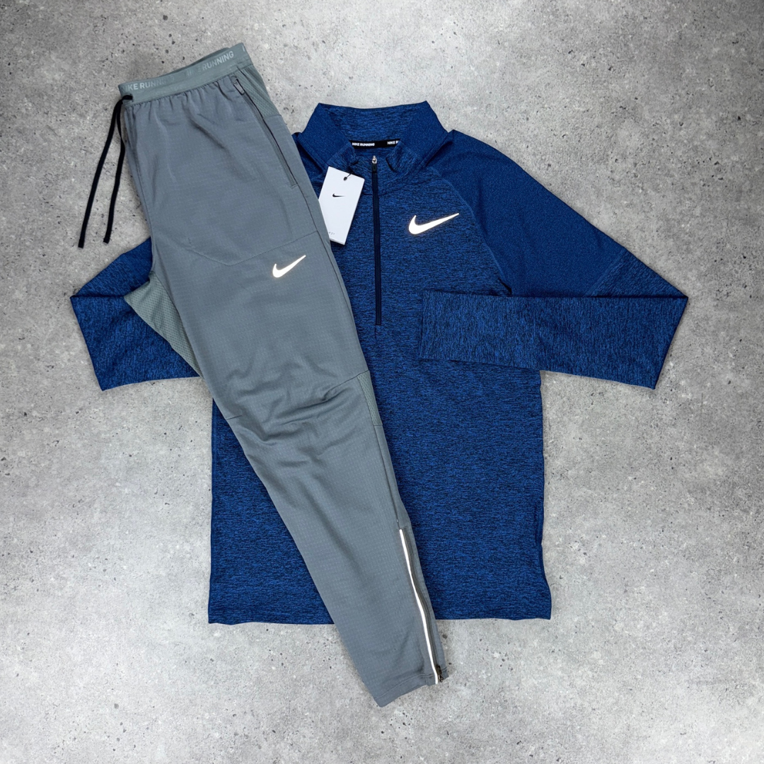 Nike 1/4 zip 'blue/grey' set