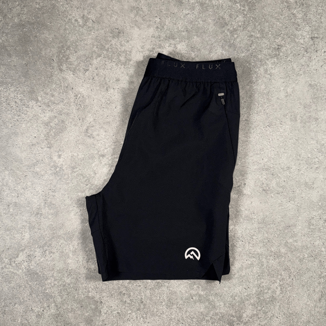 Men's Flux Gradient Shorts in Black and Graphite