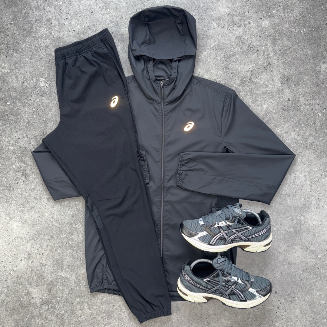 Asics core jacket gel-1130 set 'steel black'
