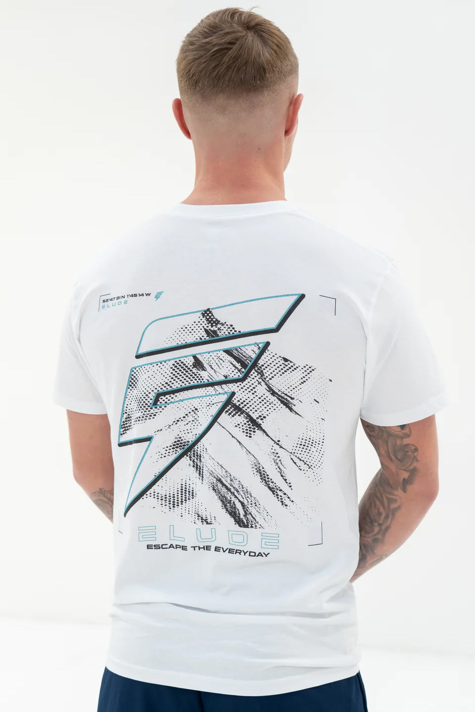 Elude MTN tee 'white/blue'