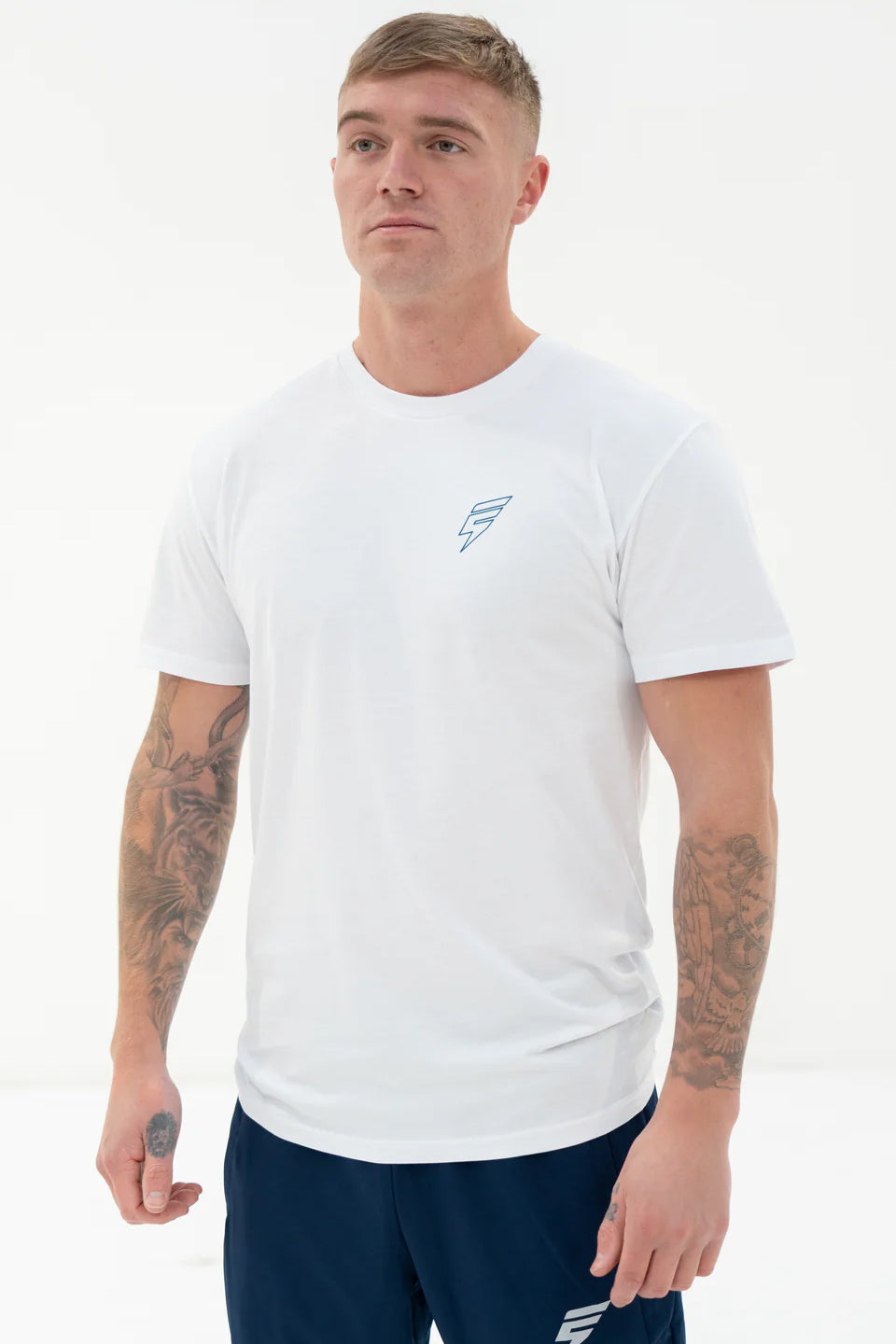 Elude MTN tee 'white/blue'