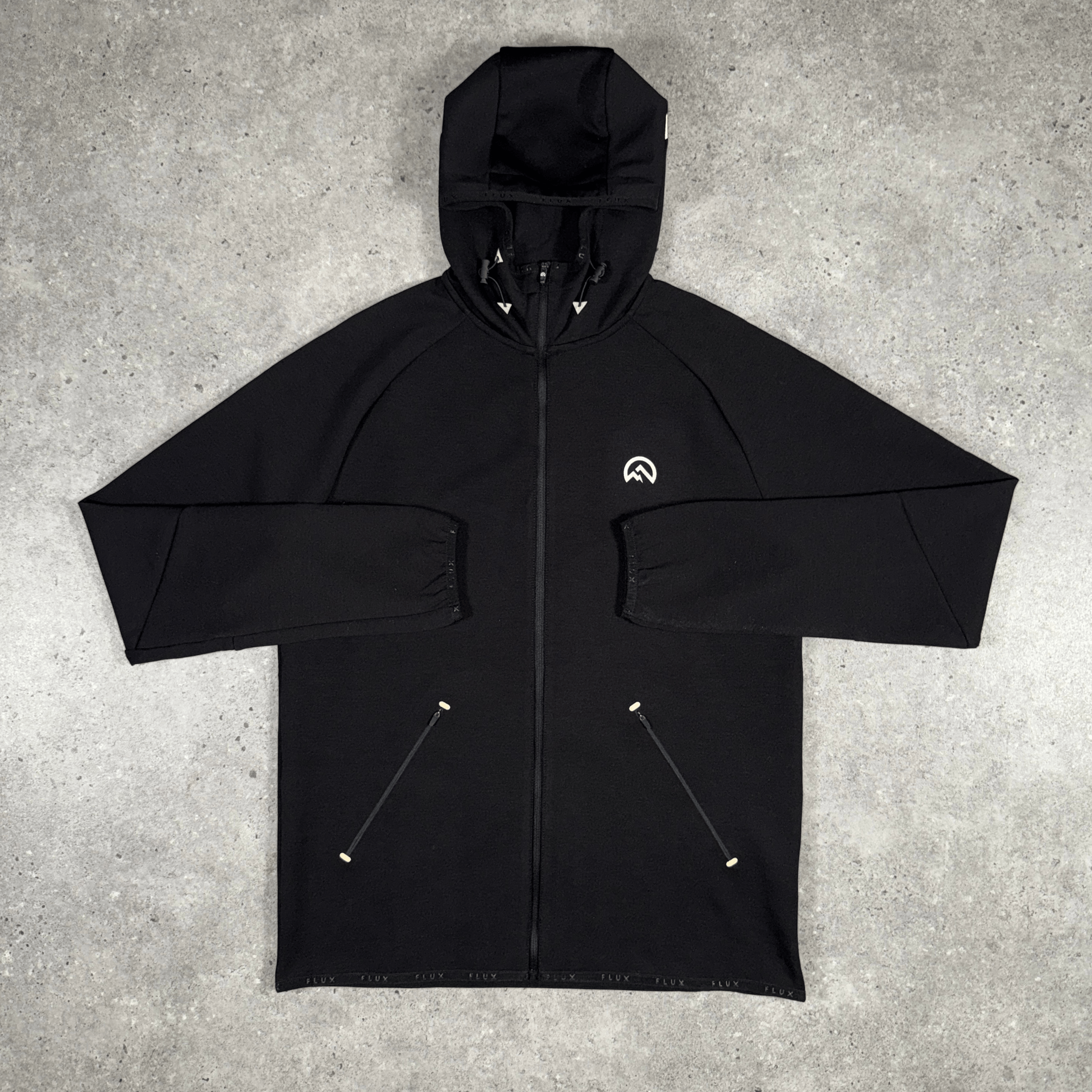 Men's Flux velar jacket in black