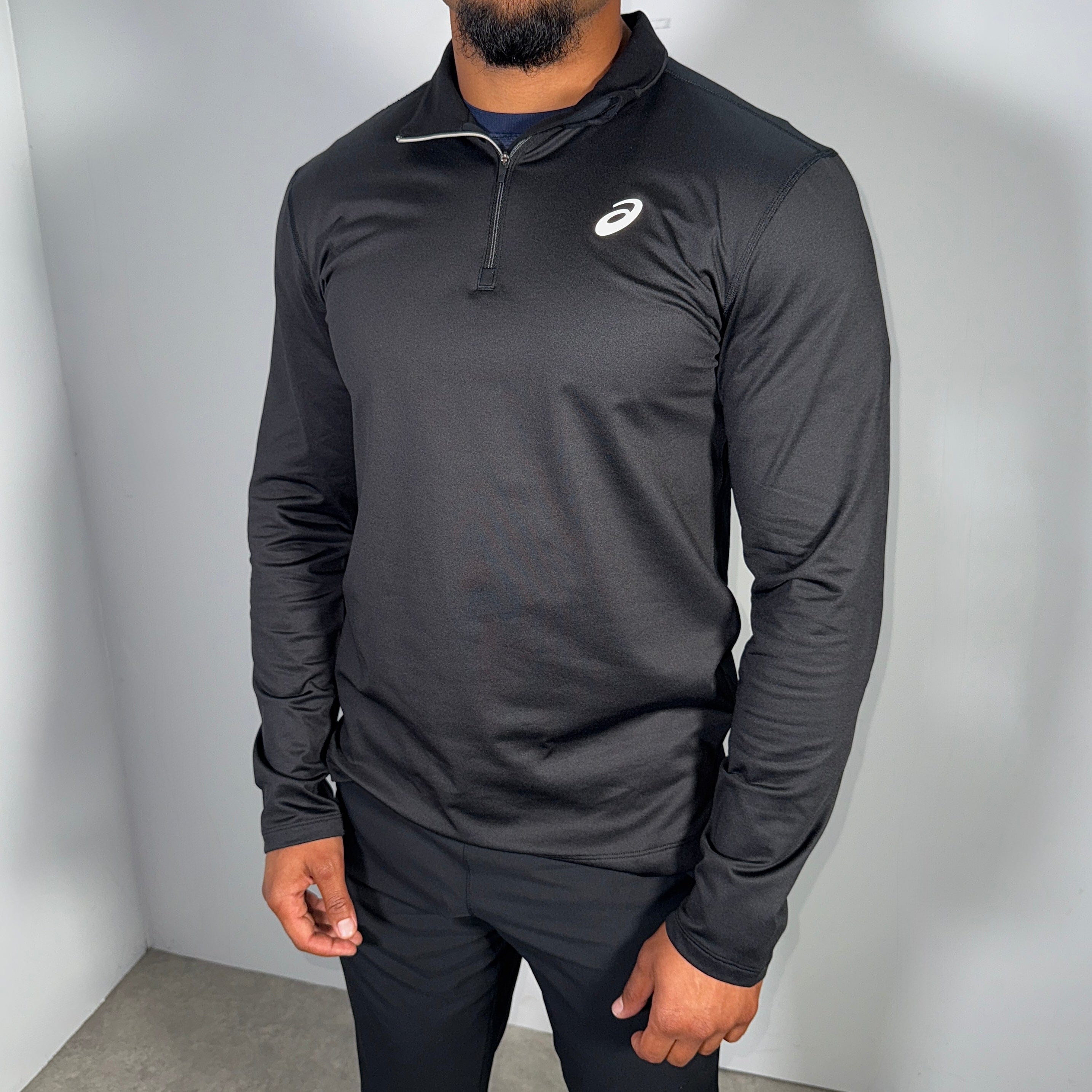 Asics therma 1/4 zip 'black'