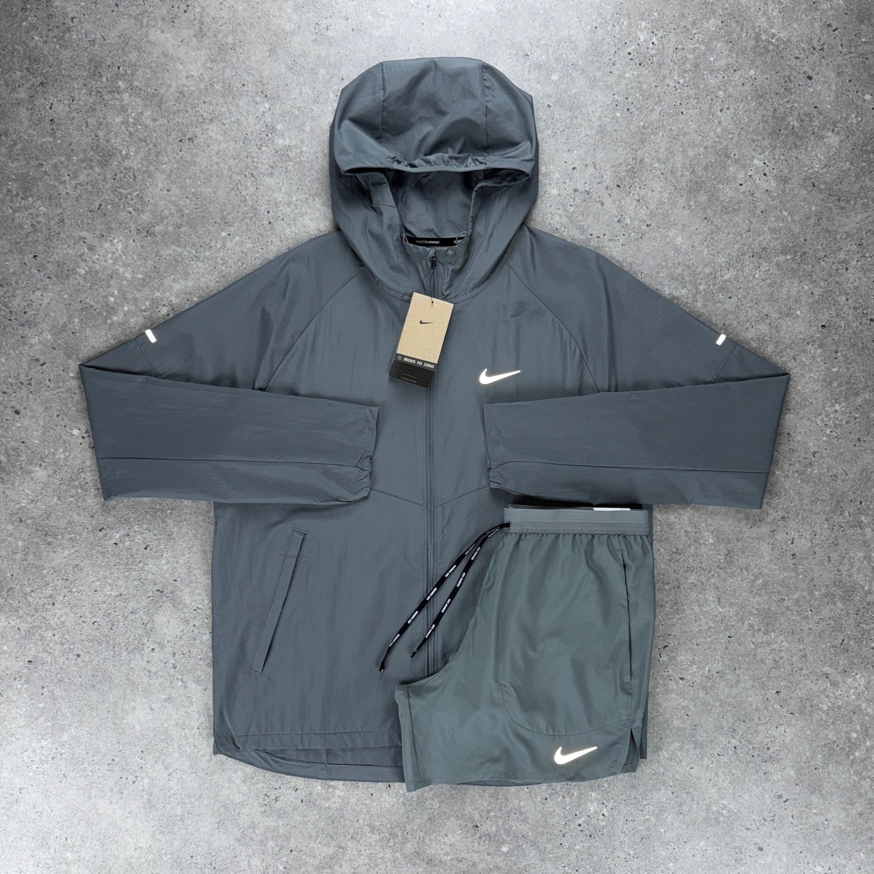 Nike repel miler short set 'grey'