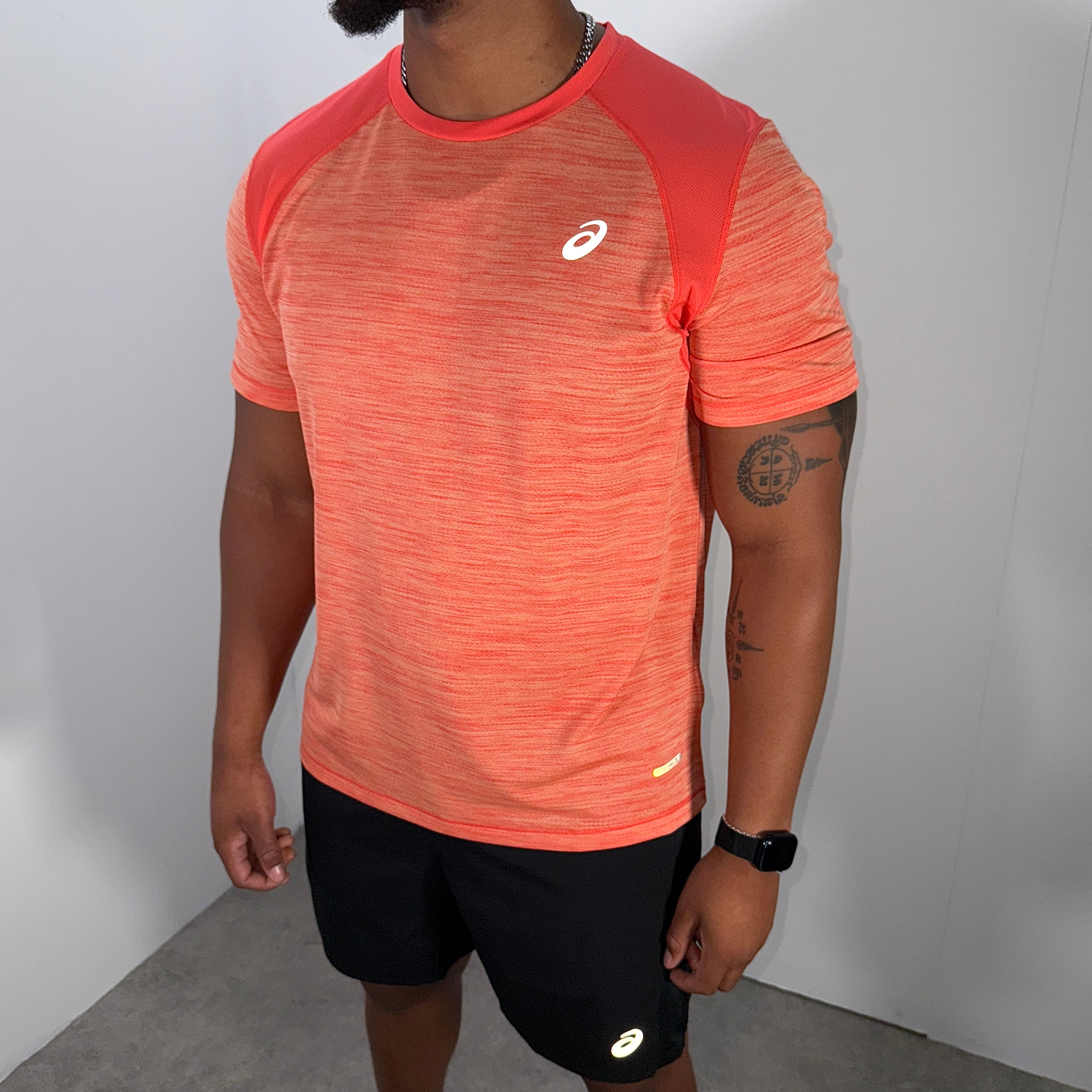 Asics road t-shirt set 'coral'
