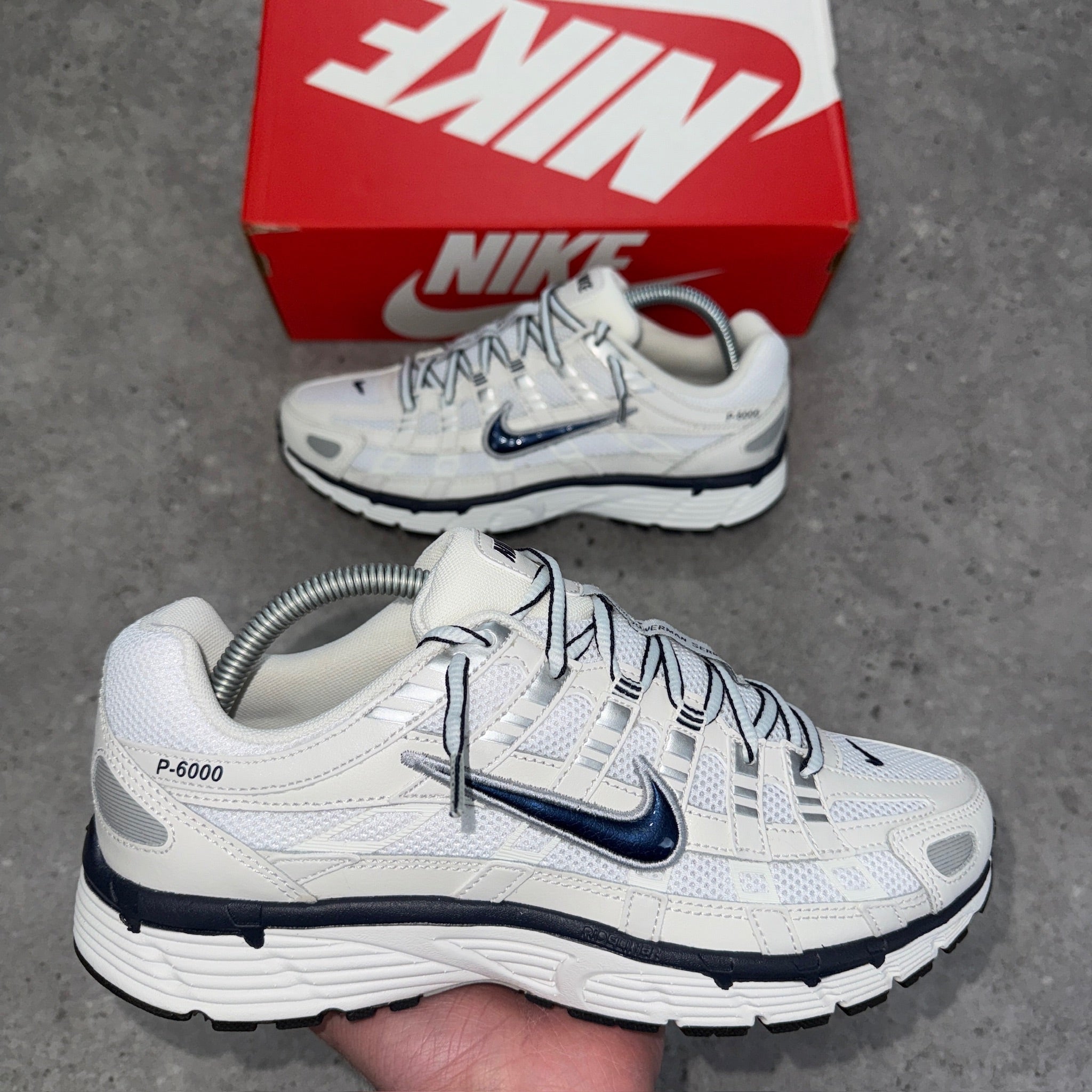 Nike P-6000 'obsidian summit white'