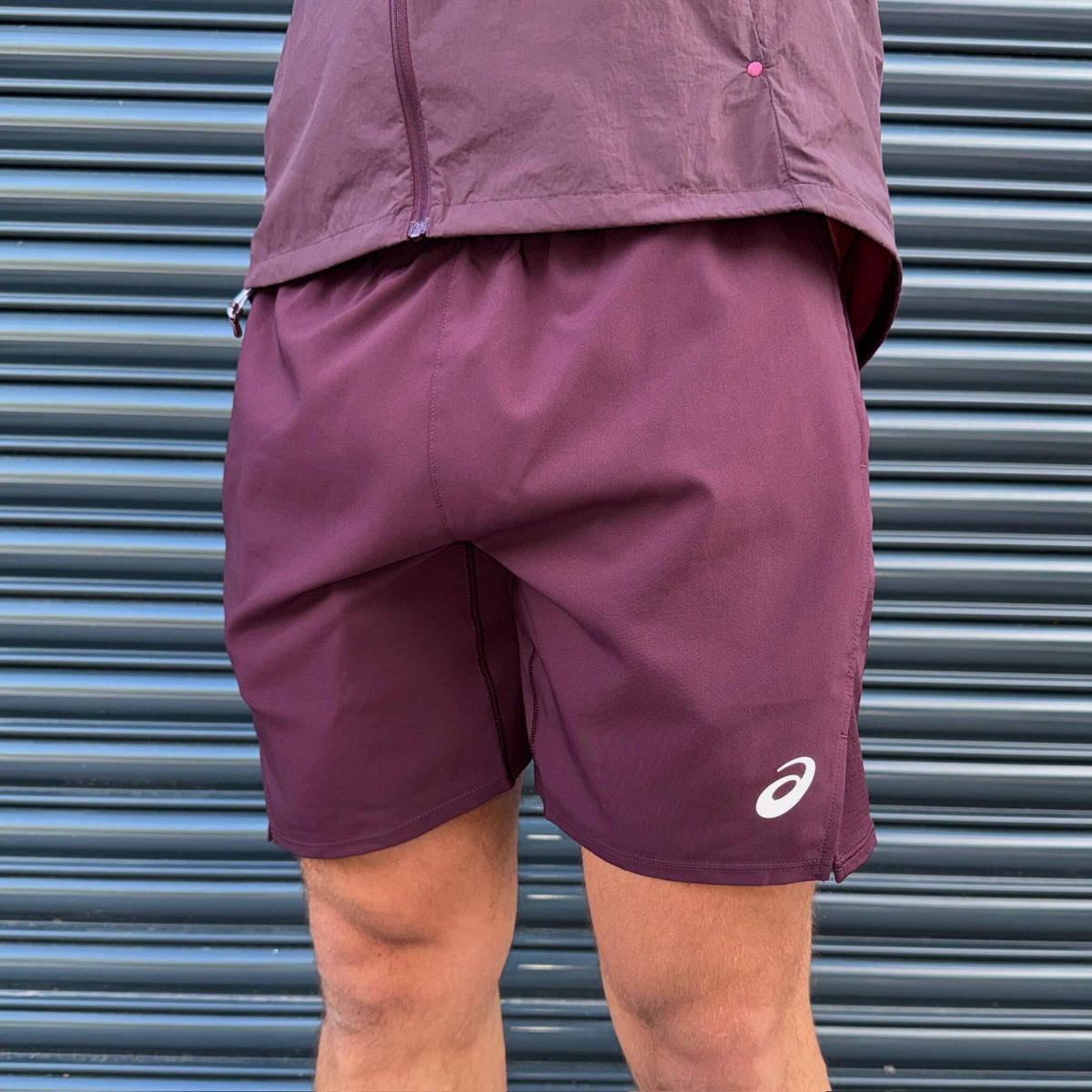 ASICS Road Core Shorts Set 'Singed Red/Dark Currant'